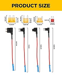 YAKEFLY 12 Pack Fuse Taps Set,4 Types 12V Car