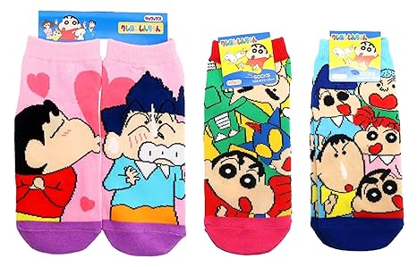 Amazon Co Jp クレヨンしんちゃん レディースソックス ３柄セット