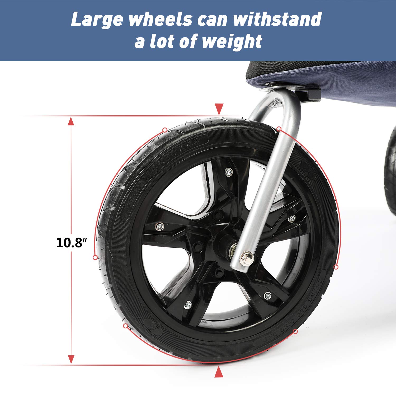 lazy buddy dog stroller rubber wheels stroller