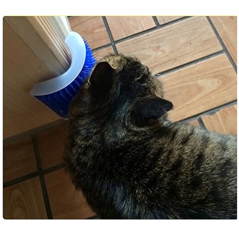 Morbuy Katzen Bürste Kamm Supplies Pet Ecke Massage Maschine Ecke Massage Katzentunnel Haustier Katze Selbst Groomer Comb Kat