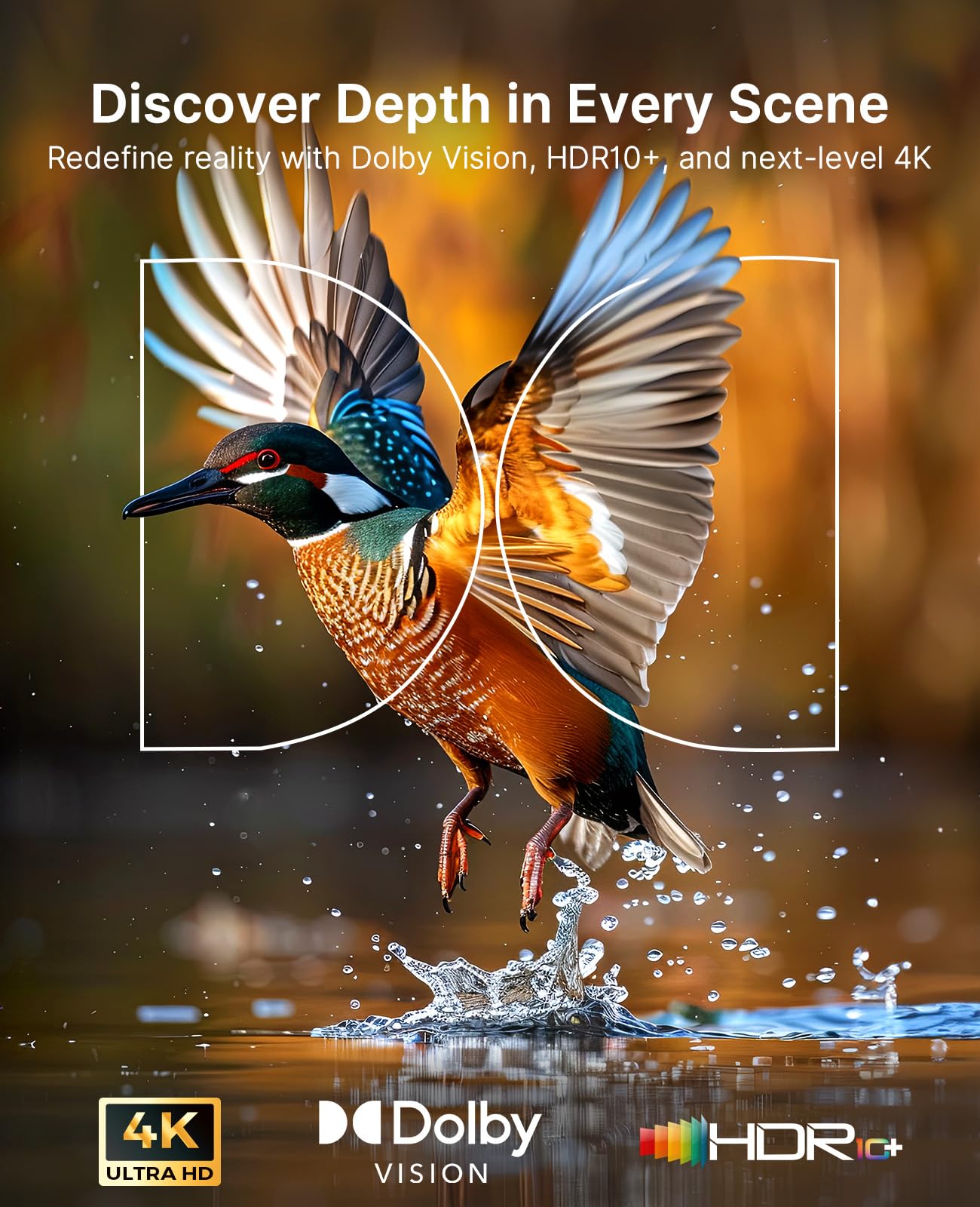 NexiGo Aurora Pro MKII, 4K Tri-Color Laser UST Projector, 30000:1 Contrast Ratio, Dynamic Iris & Laser Dimming, 0.21:1 Throw Ratio, Dolby Vision & Atmos, HDR10+, 3D, 4.2ms ~ 8ms Low Latency