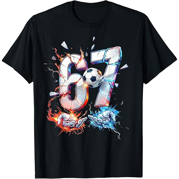 Amazon.com: Soccer 67 Six Seven Funny Gen Alpha Meme Drip T-Shirt