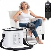 Ice Machine for Knee After Surgery, Portable Knee Ice Machine, 12H Cooling | Cold Therapy Machine for Knee Replacement with Programmable Timer, Quiet Pump and Continuous Cold Flow, 3 Adjustable Straps