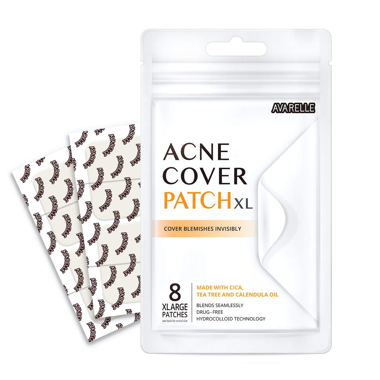 Acne Pimple Patch Absorbing Cover Blemish (XL Square / 8 PATCHES): Beauty
