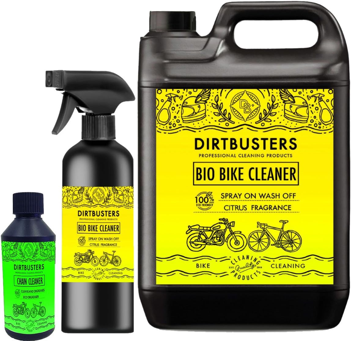 Dirtbusters Bio bike bicycle motorbike motorcycle cleaning kit, bike