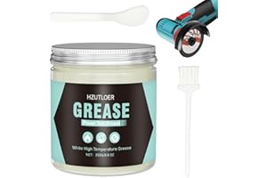 HZUTLOER 250g White Lubricating Grease,High Temperature Grease,Noise Reduction,Rustproof & Long-Lasting for Power Tool,Auto Wheel Bearings,Industrial Mechanical Components
