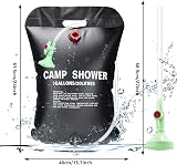 ECtury 20L Camping Shower Solar Portable 5 Gallons Hiking Camping Accessories view 3