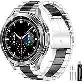GOLDTOLUCK Stainless Steel Band Compatible with Samsung Galaxy Watch 8 7 6 5 4 Classic FE Pro 40mm 44mm 46mm 43mm 47mm 45mm 42mm 20mm Men Women Milanese Replacement Metal Elegant Casual
