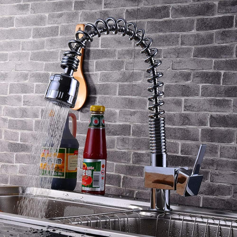 WANDOM Messingkörper Amerikanischer Küchenarmatur Federauszug