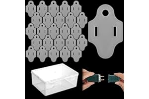 Maasechs 25 Pcs Christmas Lights Weatherproof Gaskets for Outdoor Lights Installation with Storage Box, GFCI Protector, Stop Tripping GFCIs Weatherproof Extension Cord Gasket Stop GFCI from Tripping