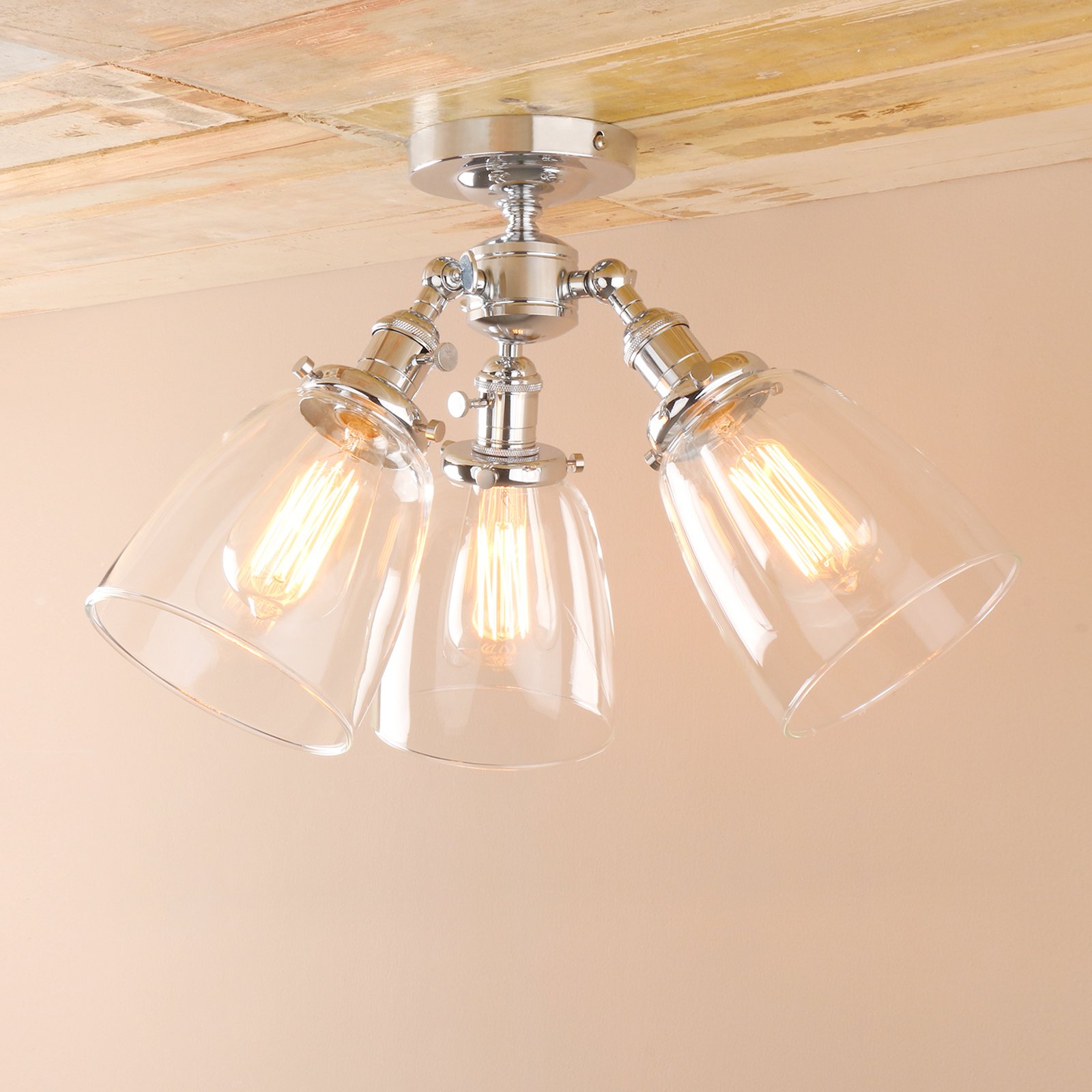 Buy Pathson Industrial Vintage Loft Bar Kitchen 3 Lights Cluster