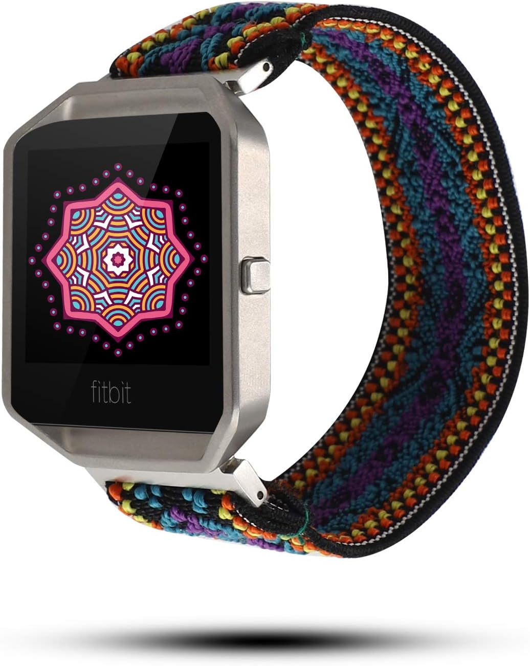 Soft Leather WatchStrap for Fitbit Blaze, Fresh Style Replacement Strap Bracelet & Metal Frame Cover For Fitbit Blaze Band