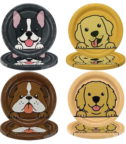 Unique 21934EU Eco-Friendly Paper Plates-21 Cm-Balloon Dog Birthday Party-8 Count (Pack Of 1), Multicolour - Online Marketplace