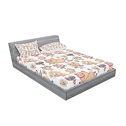 Lunarable Pig Fitted Sheet & Pillow Sham
