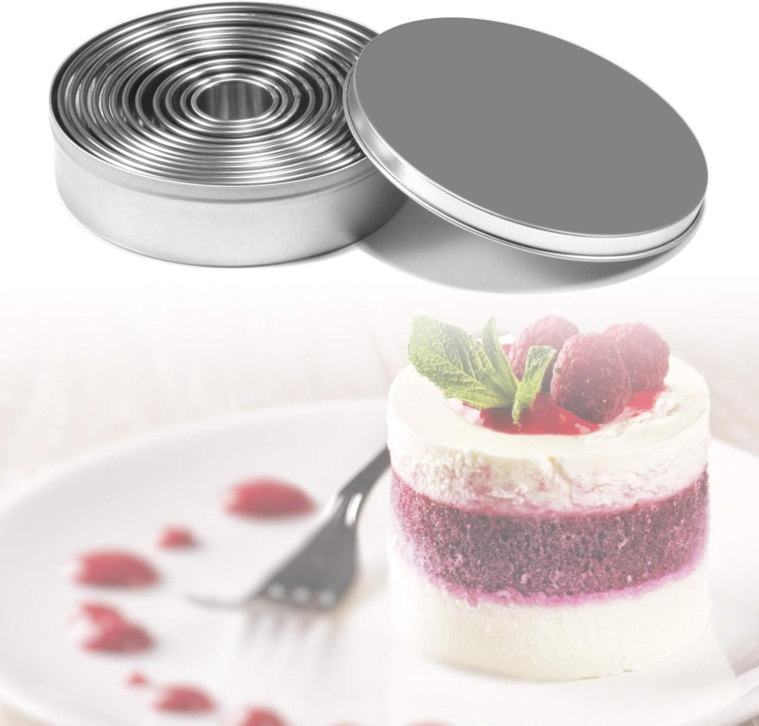 Tihokile 12 Pcs Emporte Piece Rond Cercle En Acier Inoxydable Cercle Patisserie Rond Patisserie Accessoire Pour Patisserie Biscuits Donuts Pate A Sucre Gateaux Patisserie Cuisine Et Maison Lawawarenesssociety In