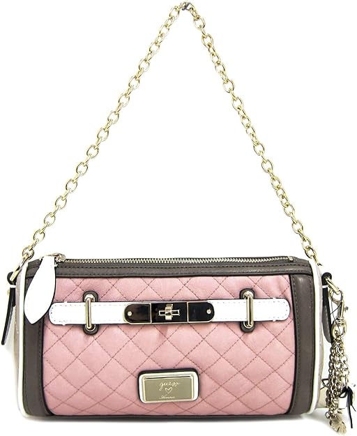 Guess Amour Chainlink Small Shoulder Bag, Rose Multi Handbags