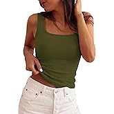 PRETTYGARDEN Womens Tank Tops 2026 Spring Casual Sleeveless Fitted Scoop Neck Basic Slim Cute Top Summer Shirt Beach Clothes