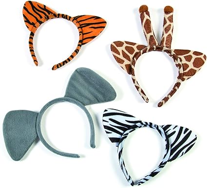 Plush Zoo Animal Ear Headbands