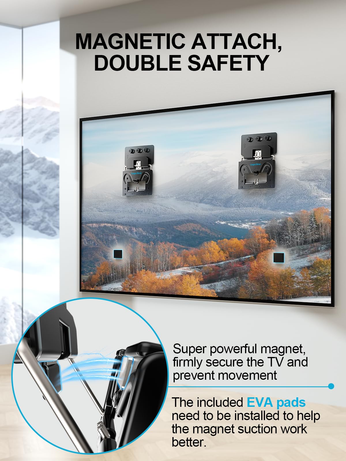 Ultra Slim TV Wall Mount Compatible with 14