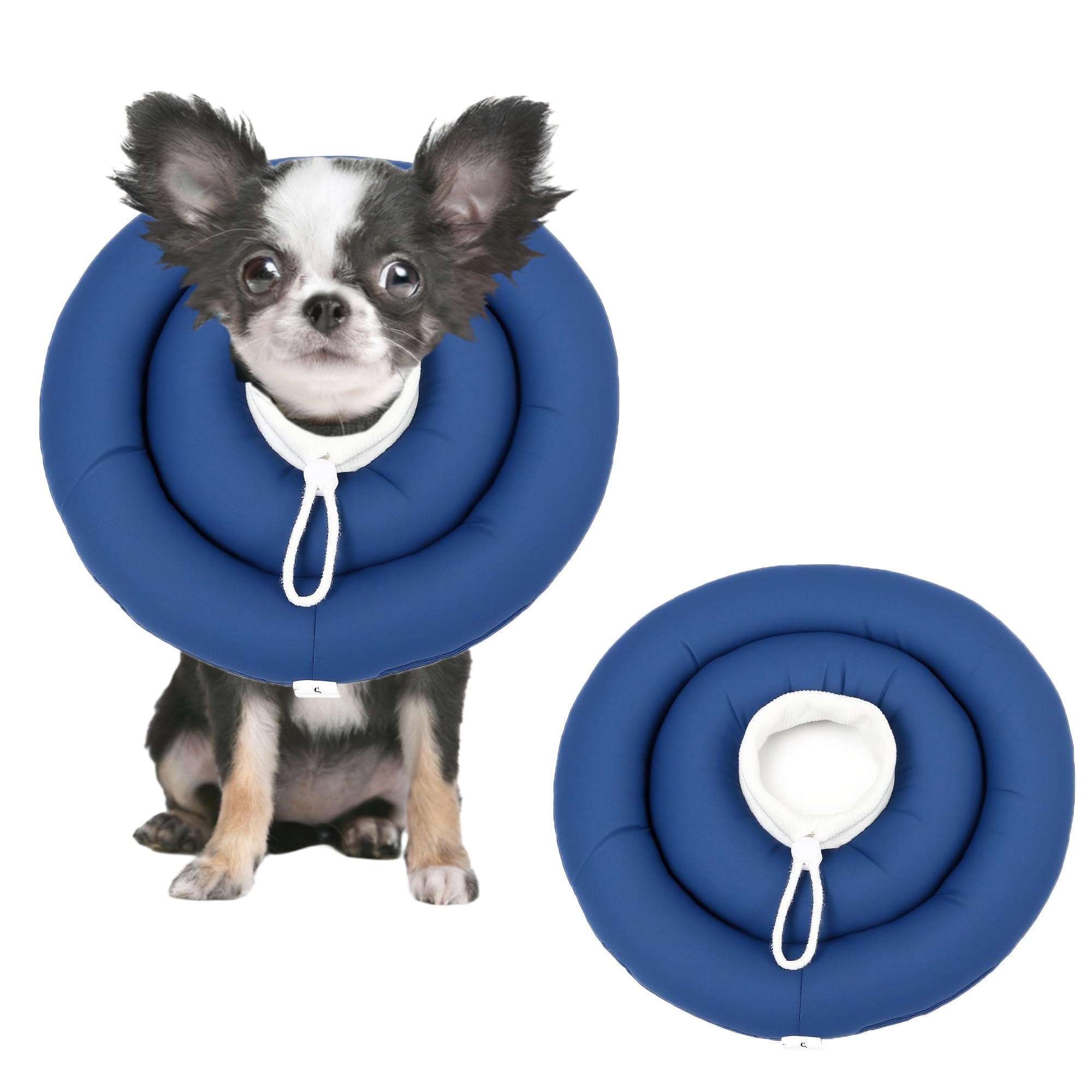 Photo 1 of Soft Dog Cones, Recovery Dog Donut Collar After Surgery- Cone of Shame Alternative, Pet Elizabethan E-Collar Anti-Bite Lick Wound Healing Adjustable for Small Large Medium Dogs-BARDIMIES