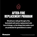 SentrySafe Fireproof Waterproof Steel Home Safe with Dial Lock 34.8L SFW123DSB view 6