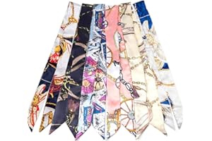 kcctoo 2/6/10Pack Scarf Bags for Women Handbag Scarfs Band Hair Neck Scarves Fashion Gifts