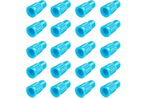 EVOZOOD Blue Presta Valve stem caps Plastic Bike tire caps air dust stem Covers Used on Presta French valves for Bicycle, MTB Mountain, Road Bike (20 Pack)