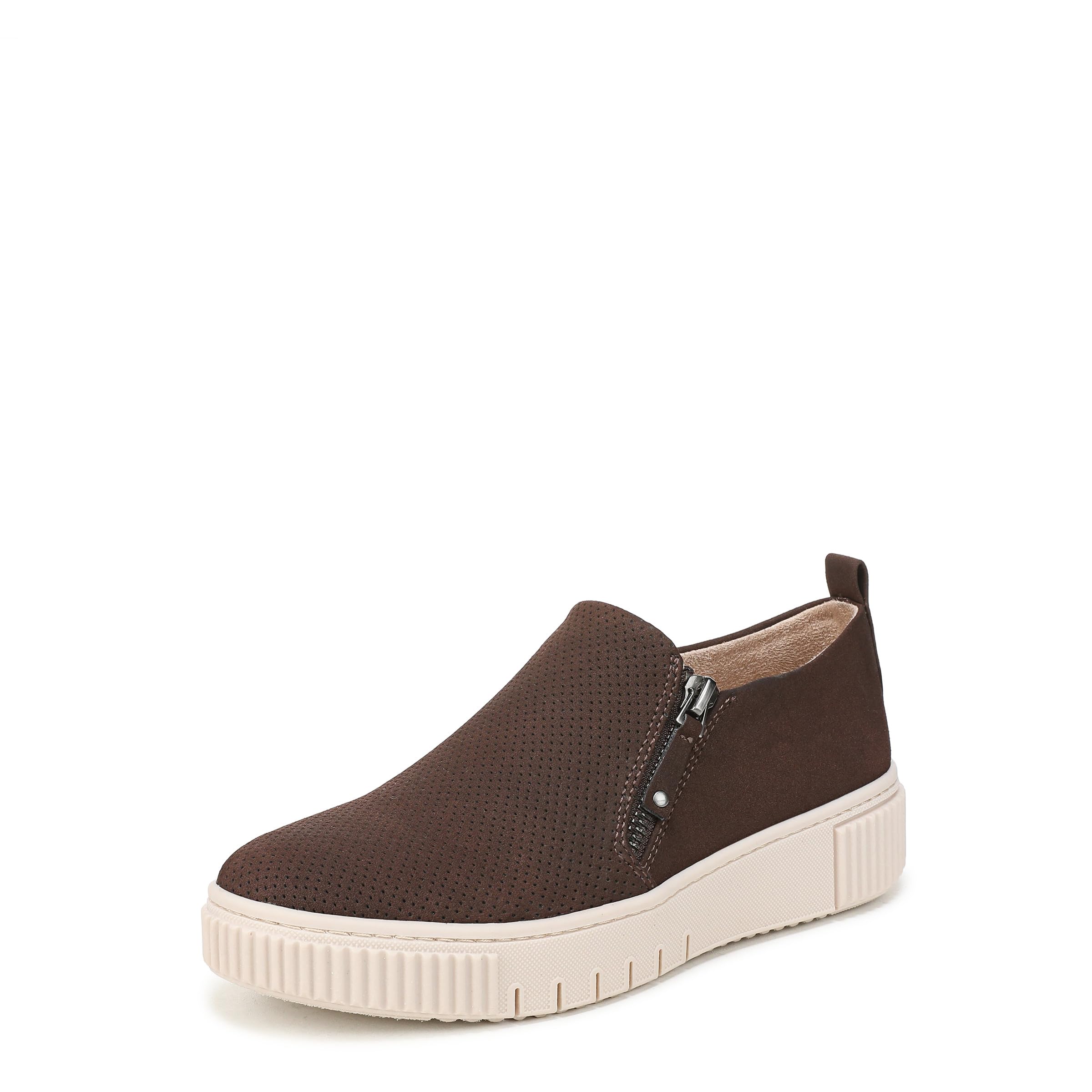 Naturalizer Soul Women’s Turner Sneaker Midnight Brown Faux Leather 10 M