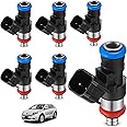 BDFHYK Fuel Injector 0280158091 Compatible with 2007-2011 Edge Flex Fusion Taurus Lincoln MKS MKT MKZ MKX Mazda 6 CX-9 3.5L 3.7L V6 Trucks Replacement FJ1000 67606 7T4E-C5A 7T4Z-9F593-CA Set of 6