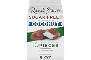 RUSSELL STOVER Sugar Free Coconut in Chocolate Candy, 5 oz. bag