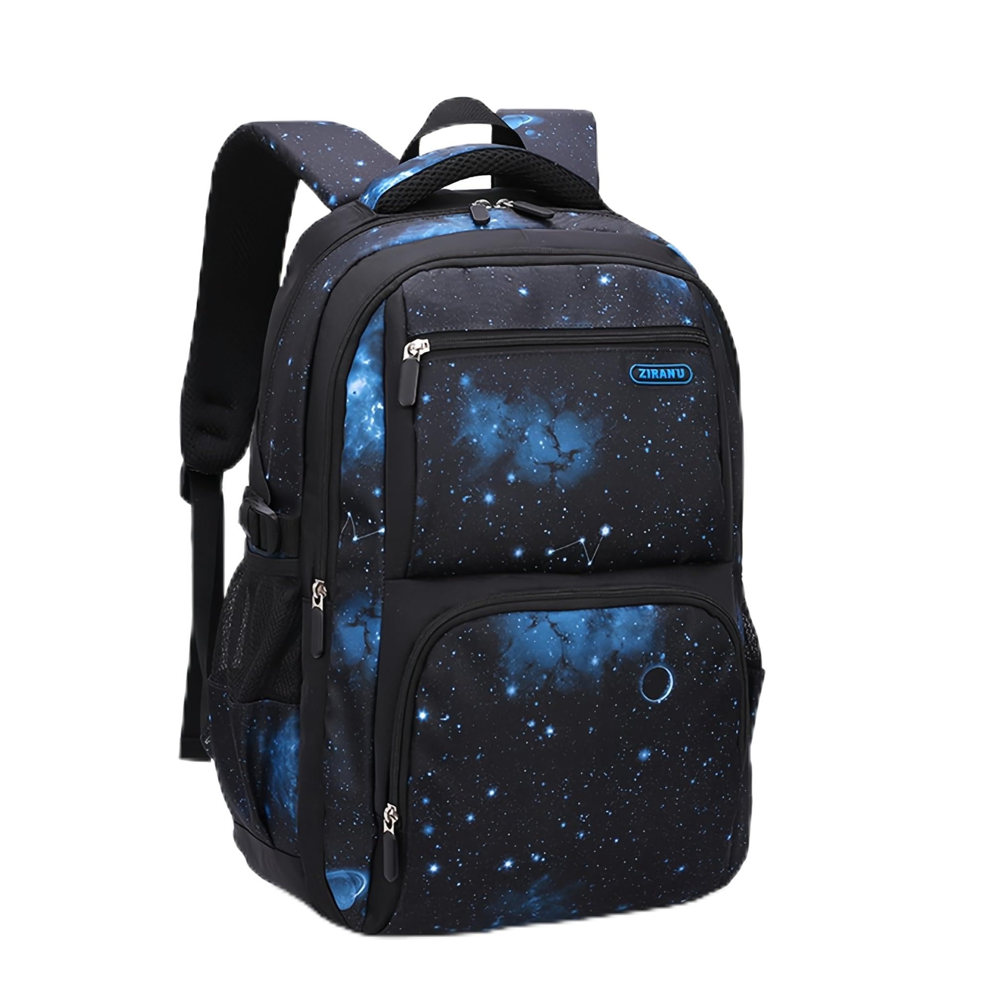 Bansusu Galaxy-Print Backpack Rucksack for Boys Middle-School Elementary Bookbag
