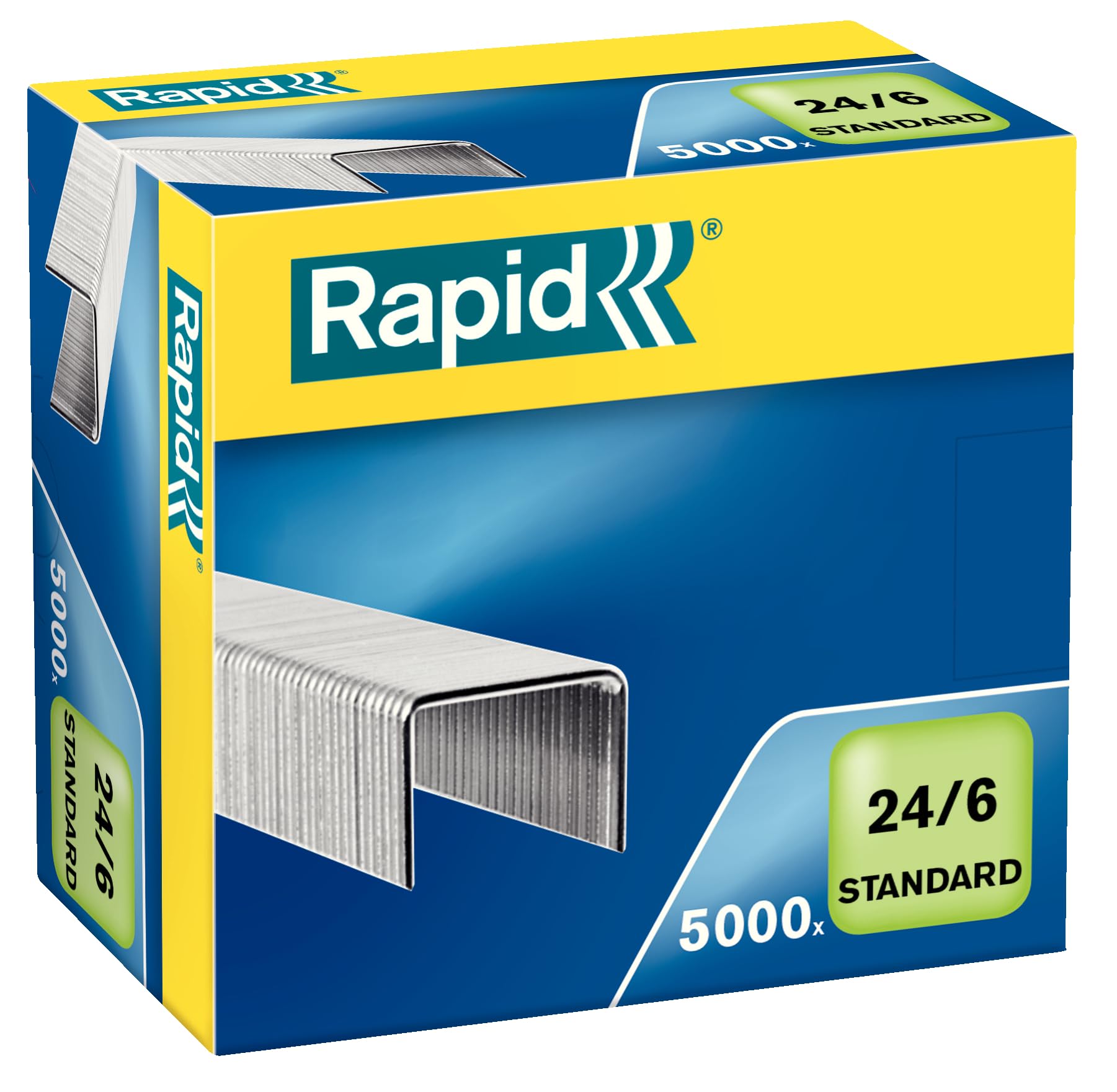 Rapid Staples 24/6 mm Standard Galvanised Pack of 10 x 5000 24859800