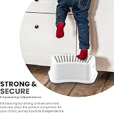 STERUN Plastic Toddler Step Stool Non-Slip Anti-Slip Grey 1-Piece view 6