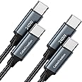 CableCreation USB C to USB C [240W, 3FT, 2 Pack], 5A Fast Charging Type C Cord, iPhone 16/15 Charger Cable, C to C Cable for MacBook Pro, iPad Pro/Air, Galaxy S24/S24 Ultra/S23/S22+, Pixel, Steam Deck