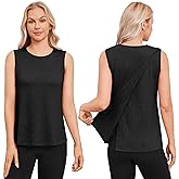 Deyeek Post Surgery Shirts for Women Shoulder Snap Tear Away Open Back Hospital Tank Tops Sleeveless Adaptive Clothing