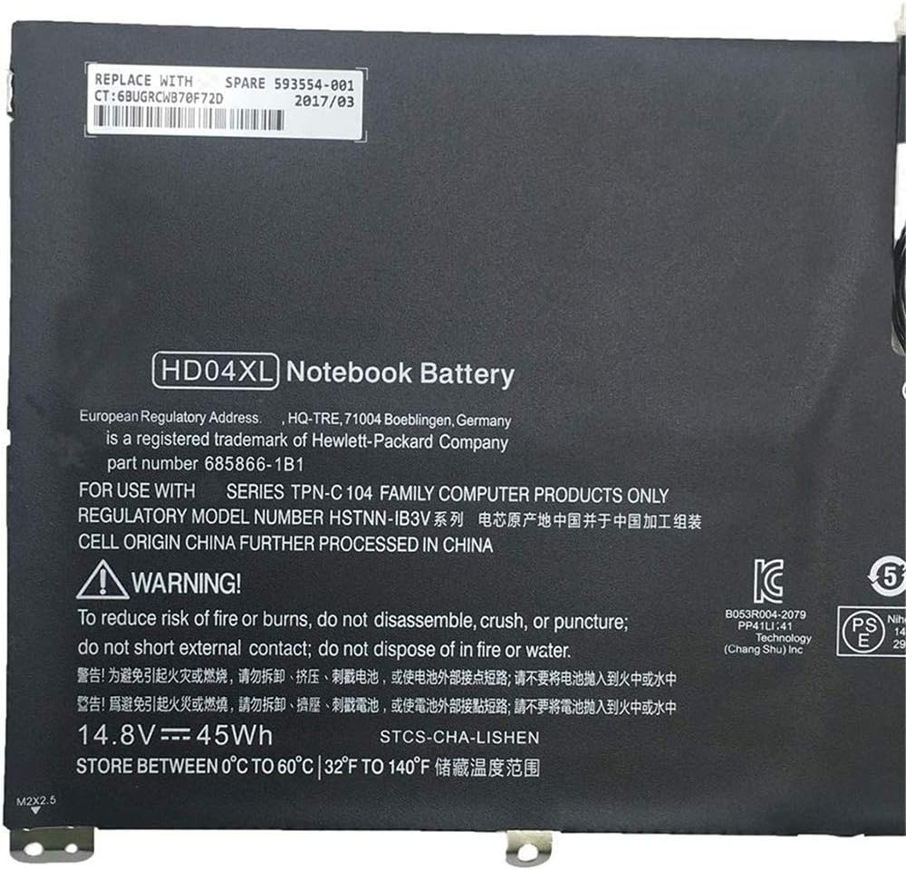 XITAIAN 14.8V 45Wh HD04XL 685866-1B1 685866-171 Replacement Laptop Battery for HP Envy Spectre XT 13-2120tu 13-2021tu 13-2000eg - Image 5