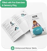 BABYGO Sensory Exercise Ball Peanut Ball for Kids Autism Therapy Green view 4