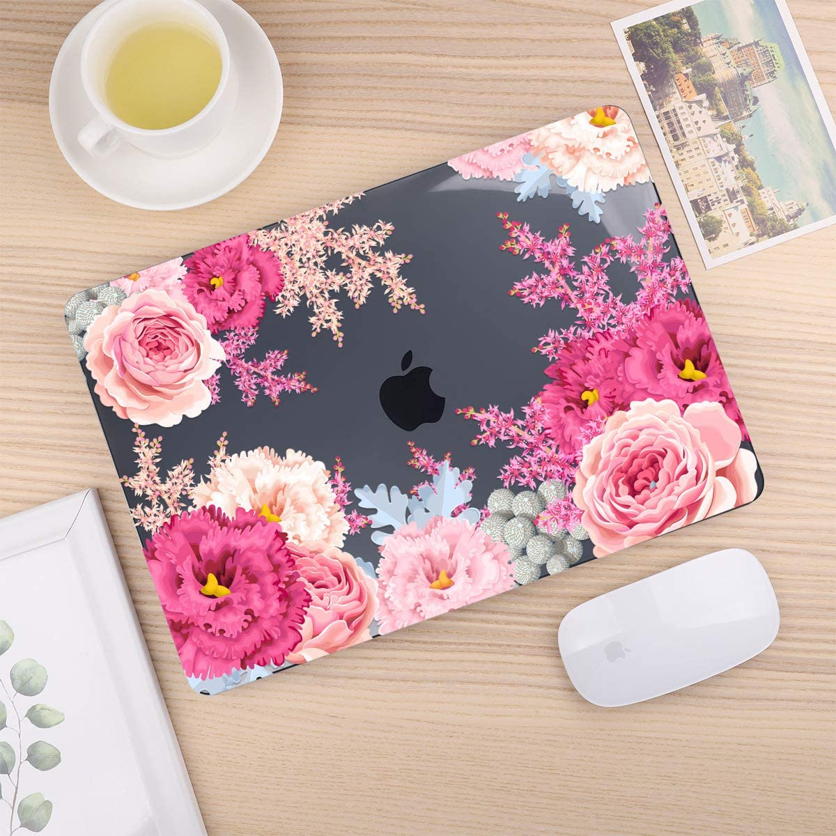 CISSOOK Gorgeous Floral Case for MacBook Pro 16 Inch 2025-2021 Release A3403 A3186 A2991 A2780 A2485, Plastic Hard Shell Case for MacBook Pro 16