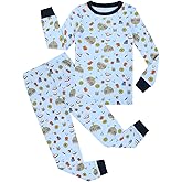Joyond Kids Christmas Pajamas Boys Girls Hanukkah Thanksgiving Pjs Set Holiday Sleepwear 100% Cotton Size 18M-12Years