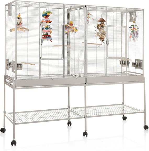 Montana Madeira Double Breeding Bird Parrot Cage Stone Amazon.co.uk