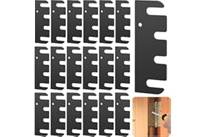 Nkiy Quen 16 Pcs 4 Inch Hardware Door Hinge Shims,Stainless Steel Door Hinge Spacer with Coated Finish,Doors Hinge Shims Hinge Spacer for Repair Kit,0.03 Inches Thick