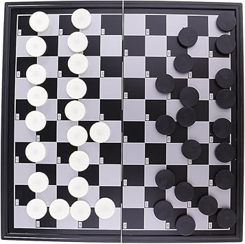 Sharplace Damespiel Mit Magnetischem Brett Dame Spiel Brettspiel Strategie Spiele Amazon De Spielzeug