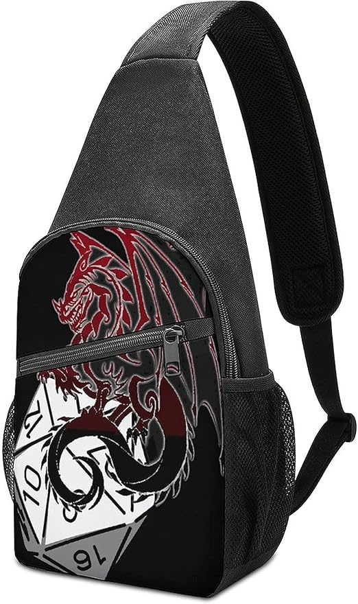 Dungeons And Dragons Small Sling Crossbody Bag, Multifunction Chest