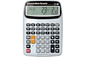 Calculated Industries 44080 Construction Master Pro-Desktop Advanced Construction Math Feet-Inch-Fraction Calculator with Trig Tool for Architects, Estimators, Contractors, Builders and Remodelers
