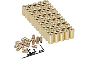 EuTengHao 60 Pieces Pin Locks Pin Backs Locking Pin Backs Pin Keepers Locking Clasp, Locking Pin Backs Keepers(9mmx5.5mm,Gold)