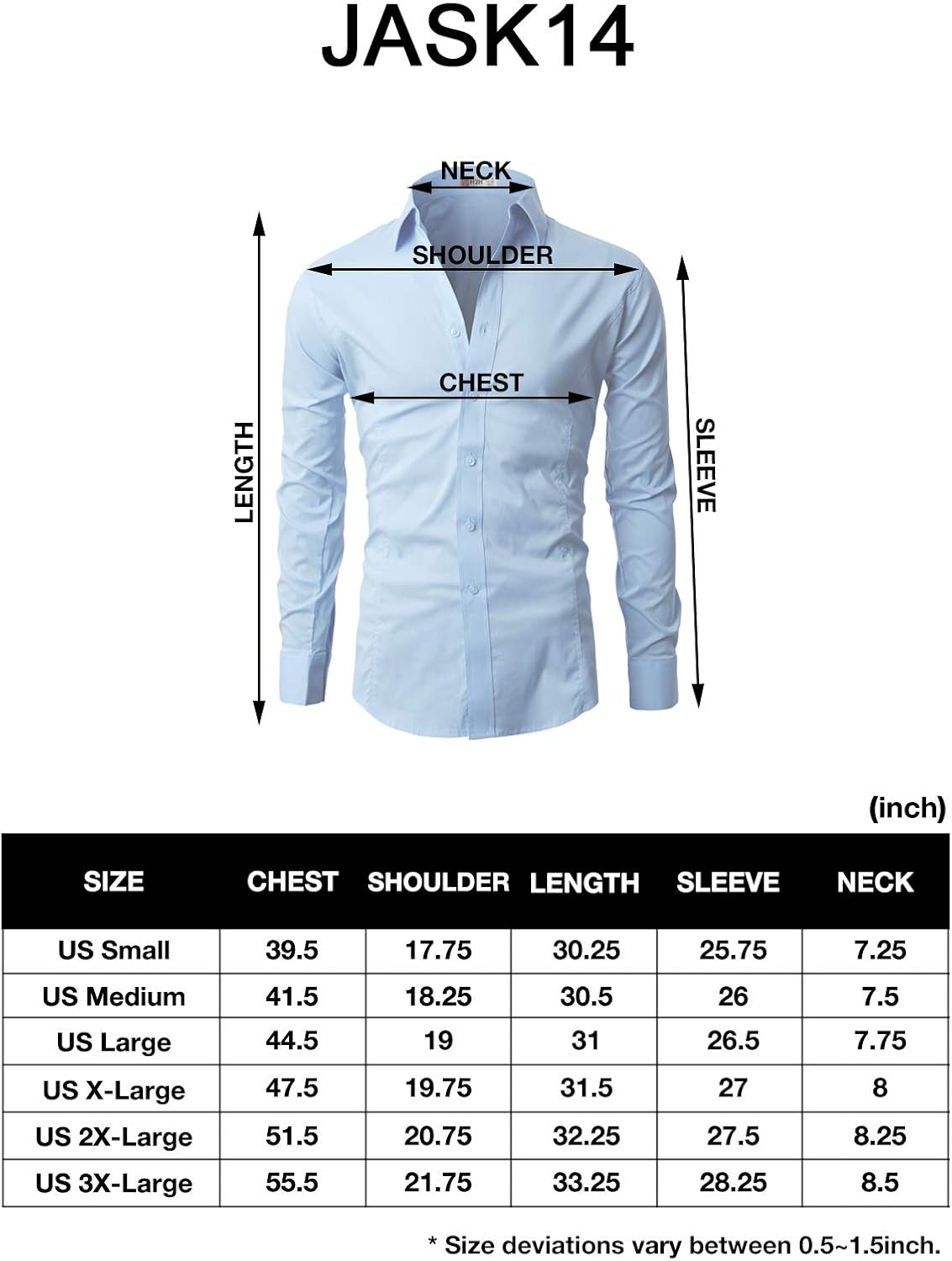 H2H Mens Dress Slim Fit Shirts Long Sleeve Business Shirts Basic Designed Breathable at  Men’s Clothing store