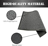 SAFRI Grey Large Door Mat 90x150cm Heavy Duty Non-Slip Indoor Outdoor view 2