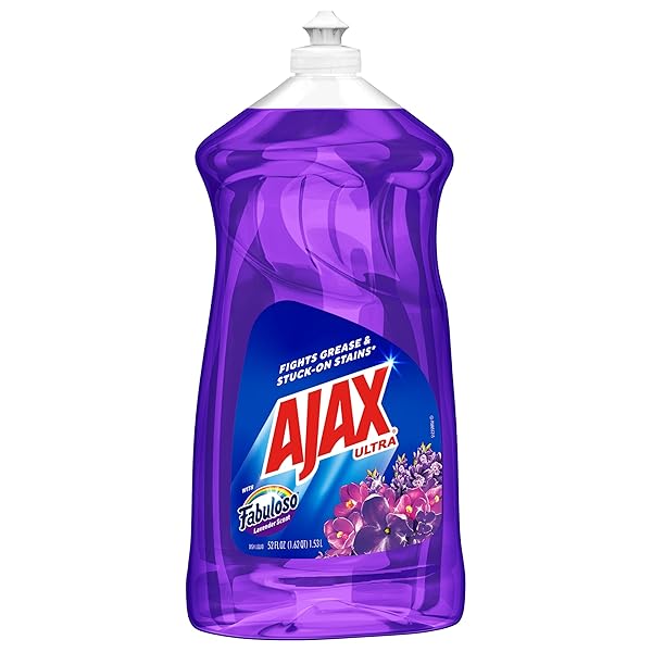 AJAX ULTRA LIQUID DISH SOAP WITH FABULOSO, LAVENDER SCENT, 52 OZ