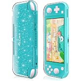 BreeLan Protective Case for Nintendo Switch Lite, Crystal Bling Soft TPU Cover with Shock-Absorption &amp; Anti-Scratch Design, Glitter Bling Transparent Protective Shell