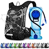 Mothybot Hydration Pack, Insulated Hydration Backpack with 2L BPA Free Water Bladder and Storage, Hiking Backpack for Men, Women, Kids for Running, Cycling, Camping - Keep Liquid Cool up to 5 Hours